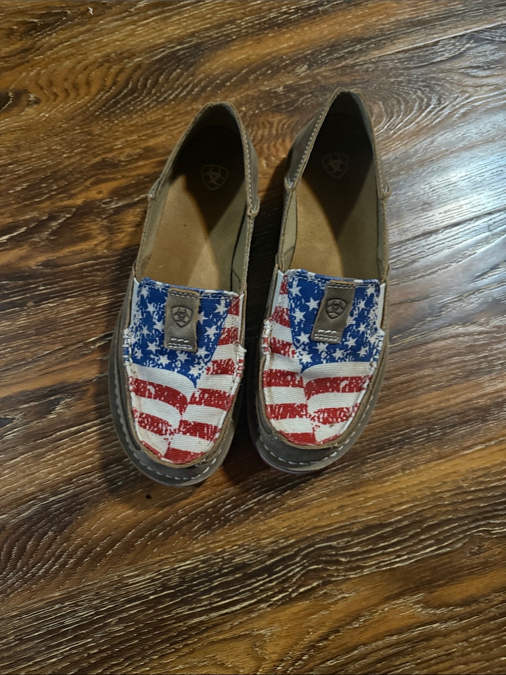 Ariat Size 8 Loafers American Flag